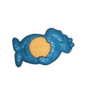 Vintage Cookie Monster Squeak/Rattle Toy 1979